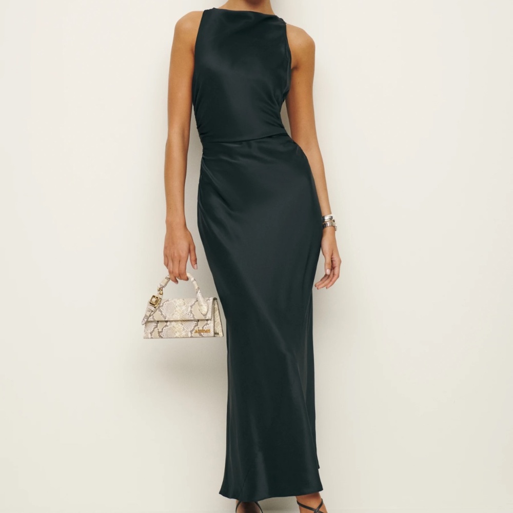 Reformation Casette Silk Dress